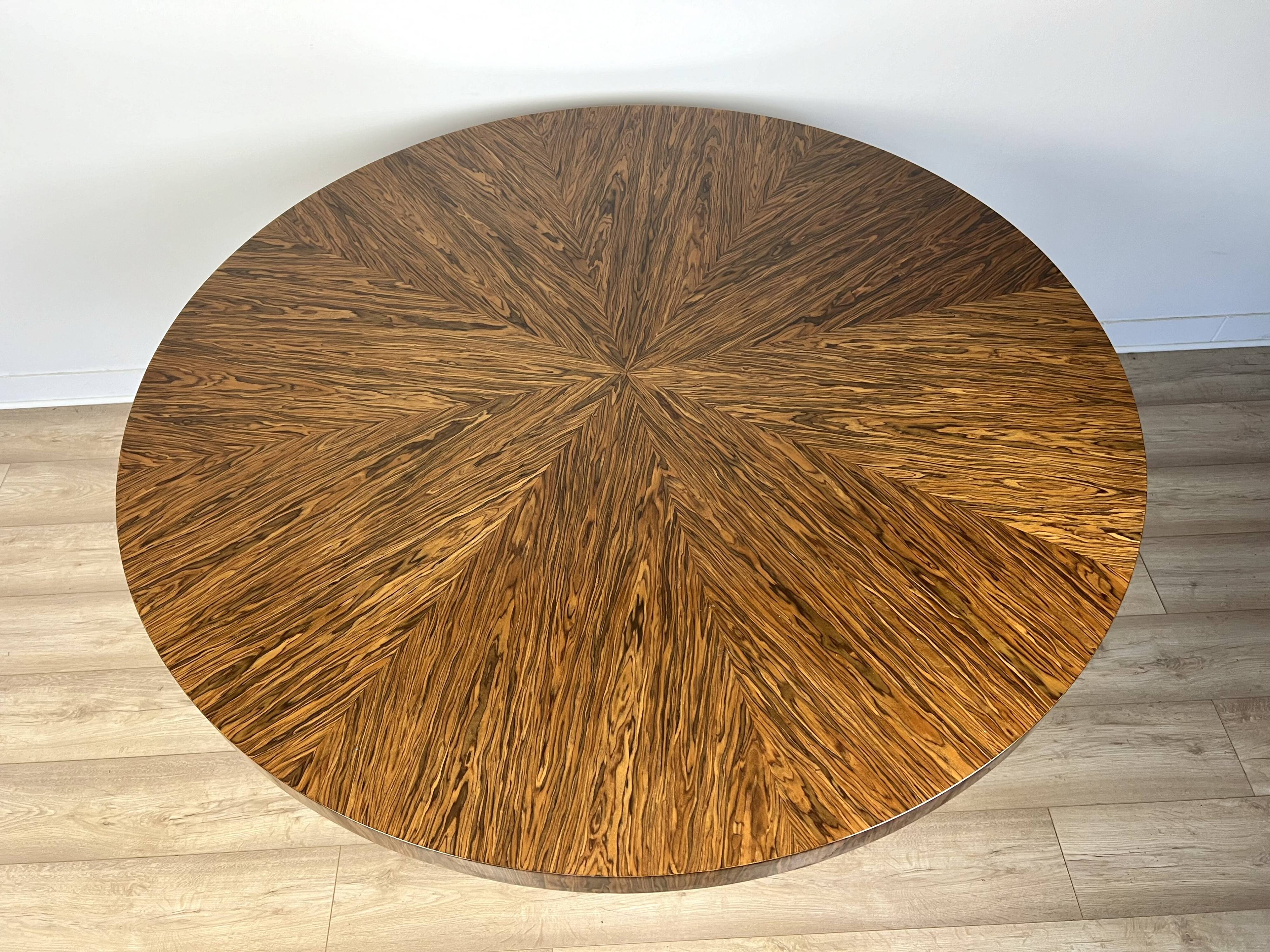 Art Deco style round table "Milano" - rosewood - Manufacturer of stylish furniture