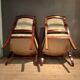 Pair of restoration mahogany armchairs