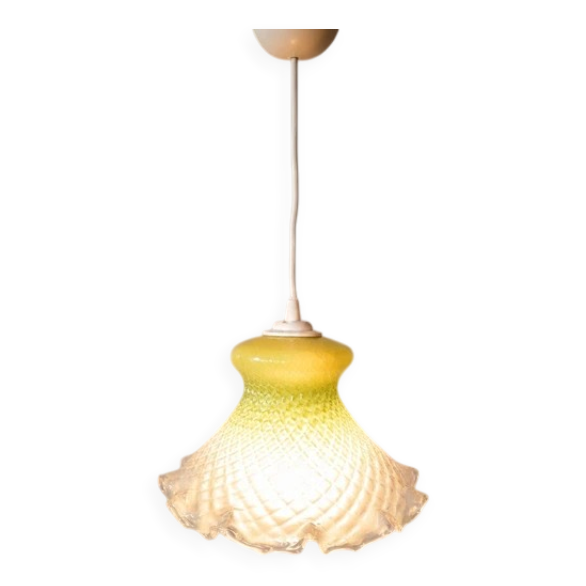 Suspension en verre teinté 1950
