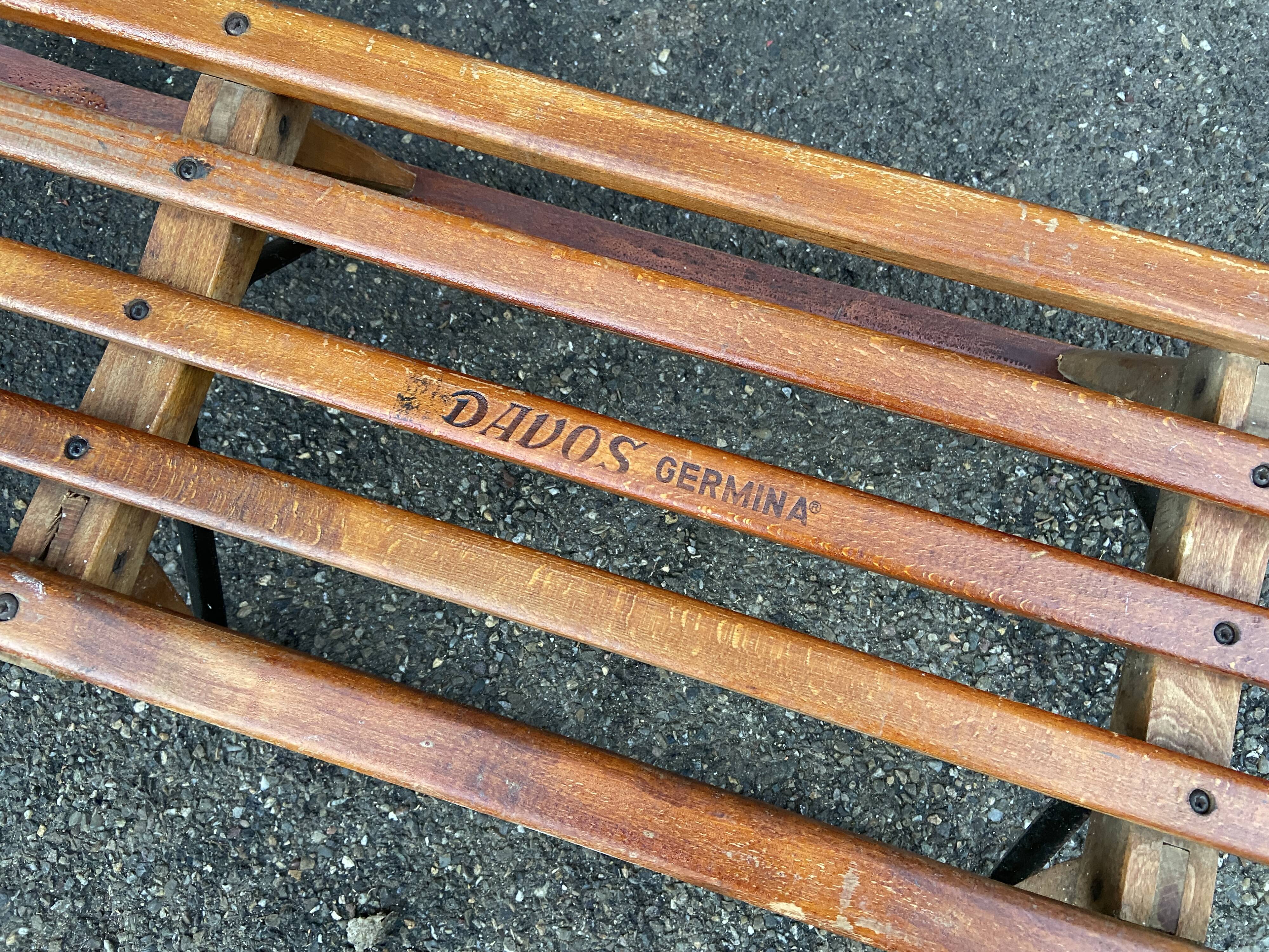 Luge vintage davos germina 60s