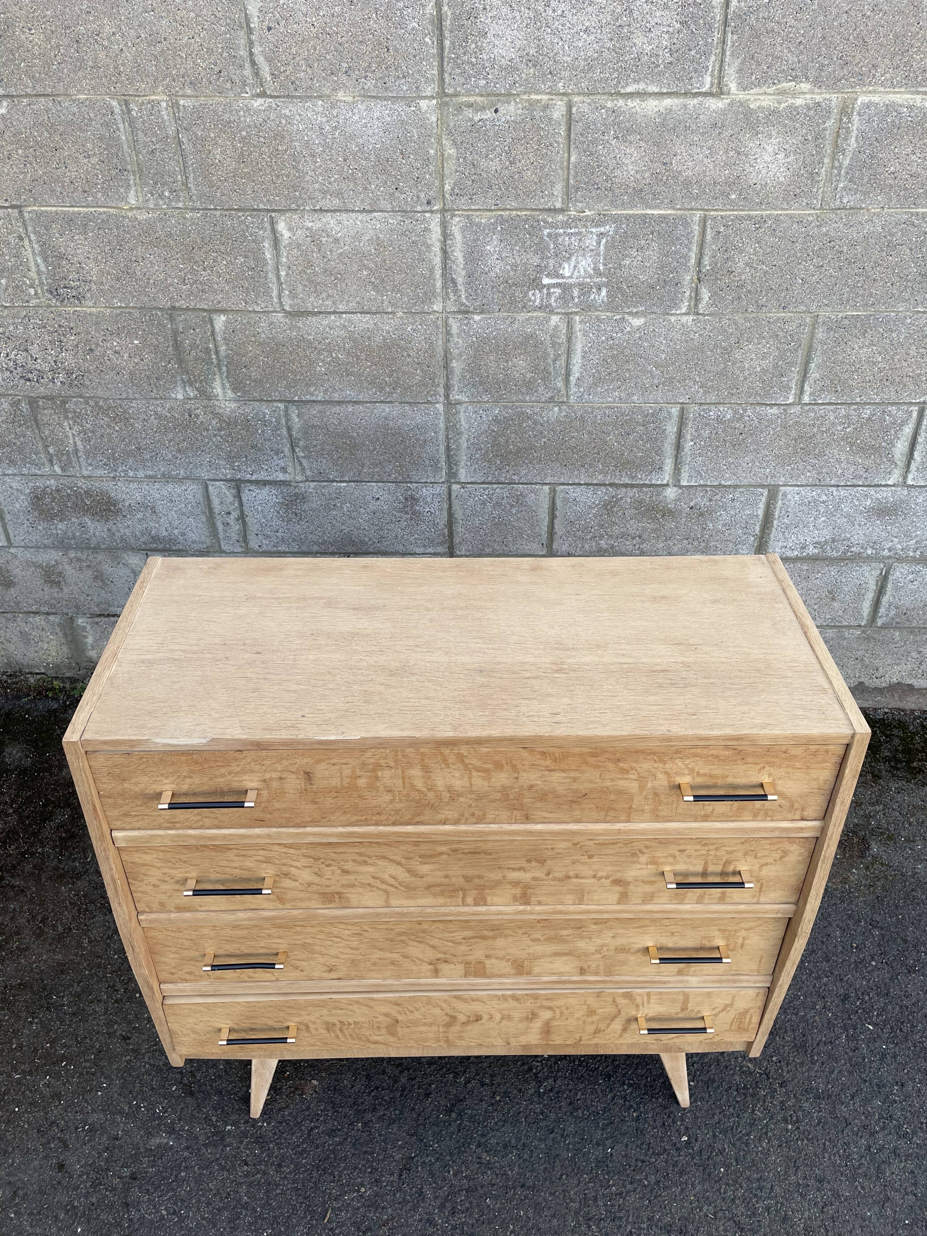 Commode vintage années 1950, pieds compas