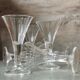 Durand Monceaux crystal liqueur glasses