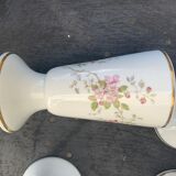 5 mazagrans porcelain vintage rosehip pattern