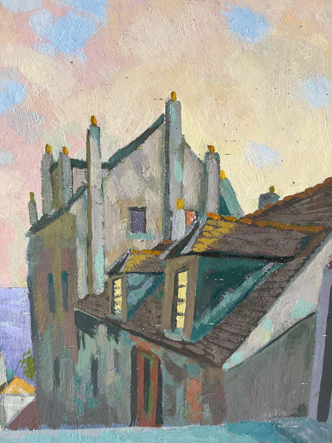 Street scene, Robert Mahelin (1889-1968)