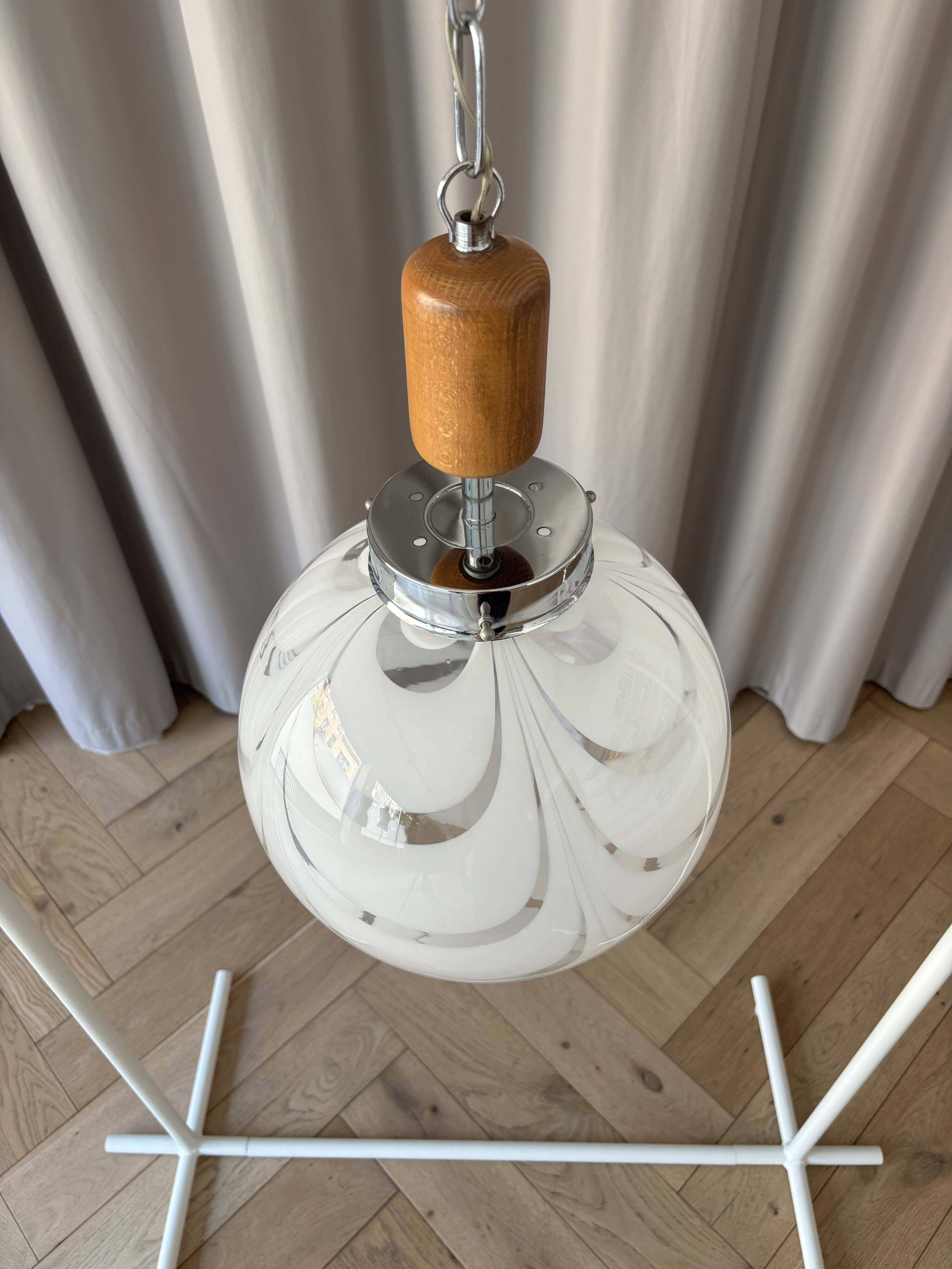 Vintage Murano glass pendant lamp – 1970s