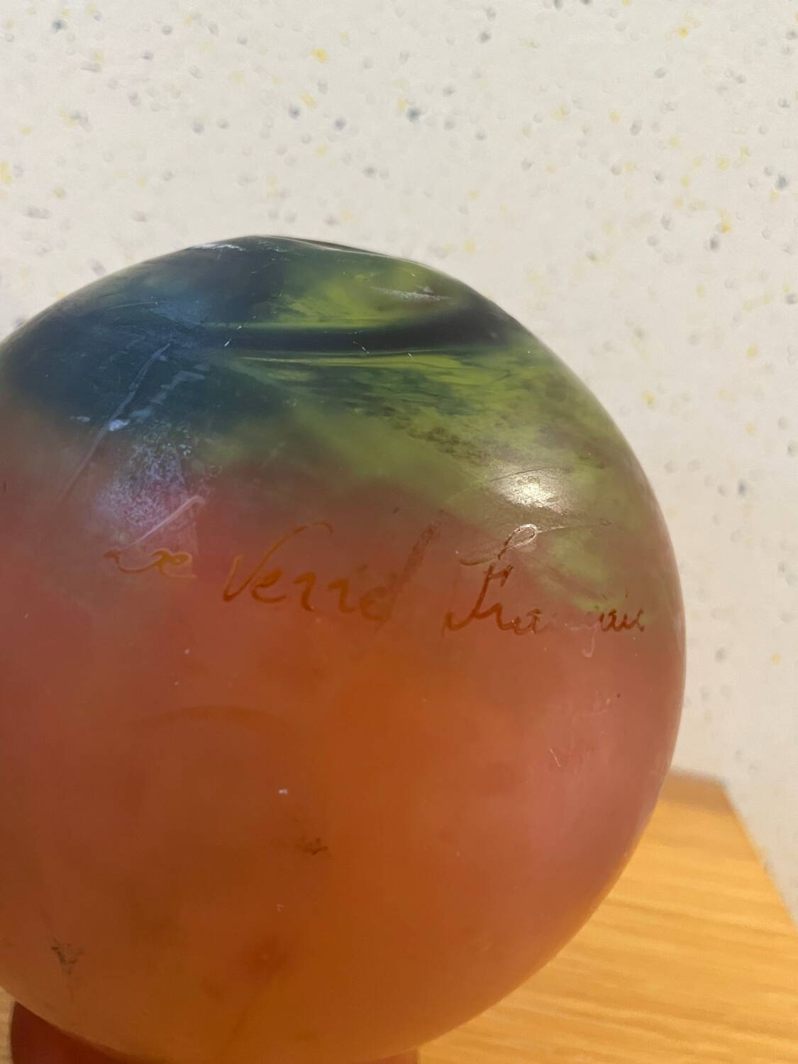 Schneider "le Verre Français" round vase