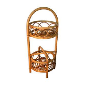 Rattan bottle holder
