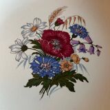 Antique shallow dish in Sarreguemines earthenware – Rustic decoration – Years