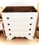 4-drawer chest with black marble top - Classic chic style