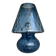 Murano-Inspired Blue Glass Lamp with “Ballotton” Texture