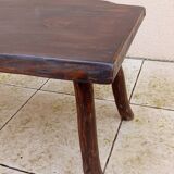 Vintage Brutalist Elm Coffee Table