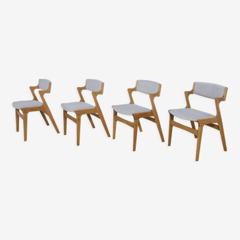 Chaises de salle à manger danoises du milieu du siècle de Nova Mobler, années 1960, ensemble de 4