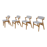 Chaises de salle à manger danoises du milieu du siècle de Nova Mobler, années 1960, ensemble de 4