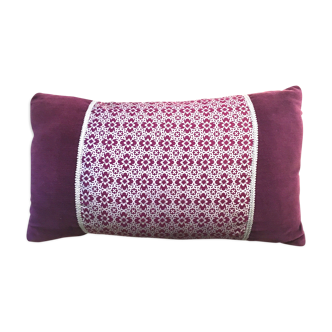 Velvet cushion and fabrics