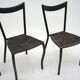 Black Manila dining chairs by Val Padilla for Conran, c.1980