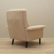 Fauteuil beige, design danois, années 1960, designer : Arne Vodder, éditeur : Fritz Hansen