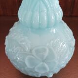Blue vase in Art Deco opaline