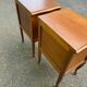 2 Louis XV bedside tables in cherry wood from 1950.