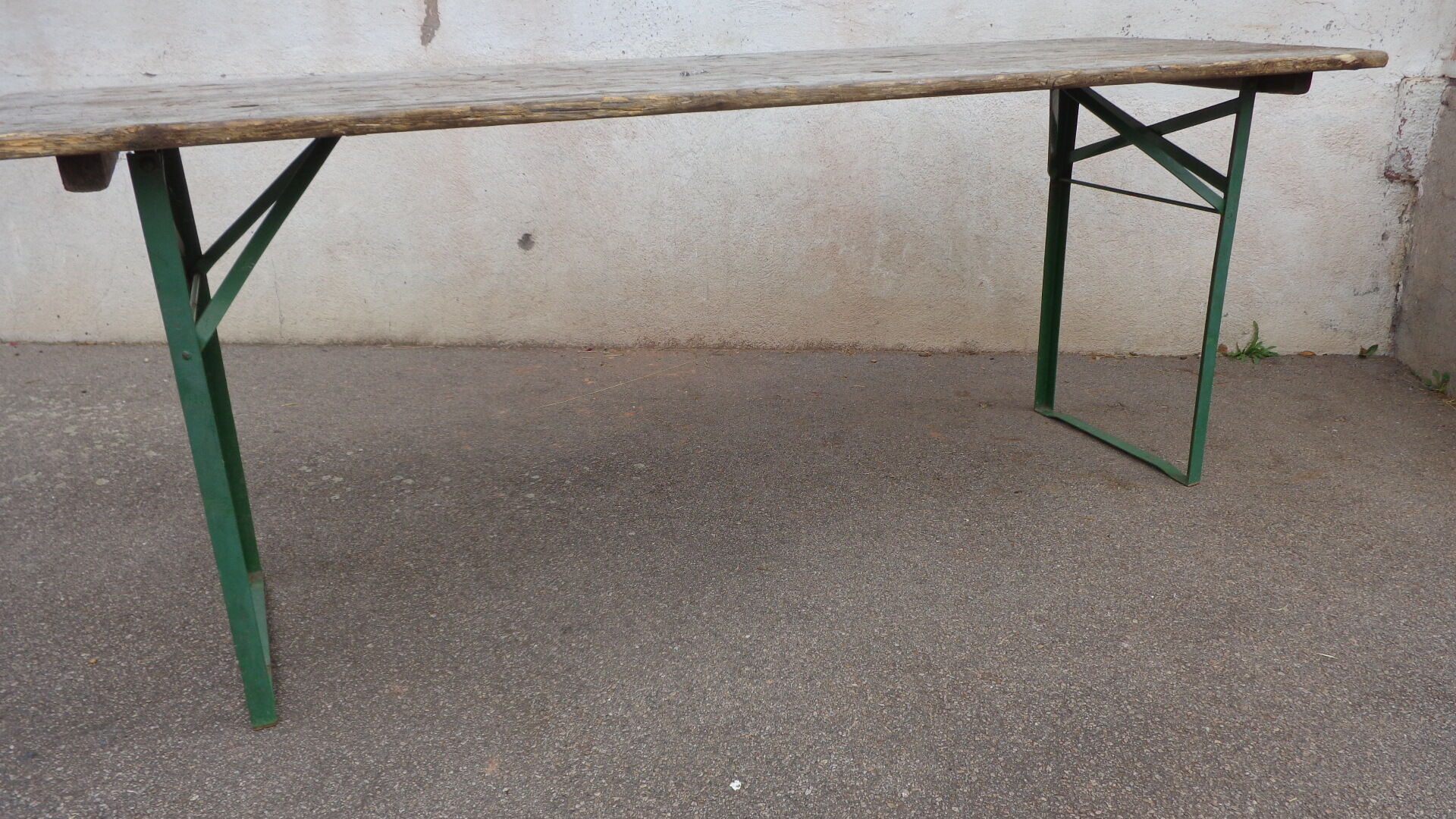 Folding garden table