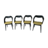 Set of 4 chairs 50s by Louis Paolozzi for ZOL