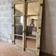 Ancien miroir industriel en bois - Début XXᵉ siècl