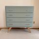 Vintage chest of drawers revisited in Almond (Resource)