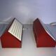 Pair of metal wall lights IKEA type V204 red