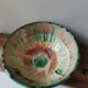 Large vintage enamelled bowl or salad bowl, rustic style