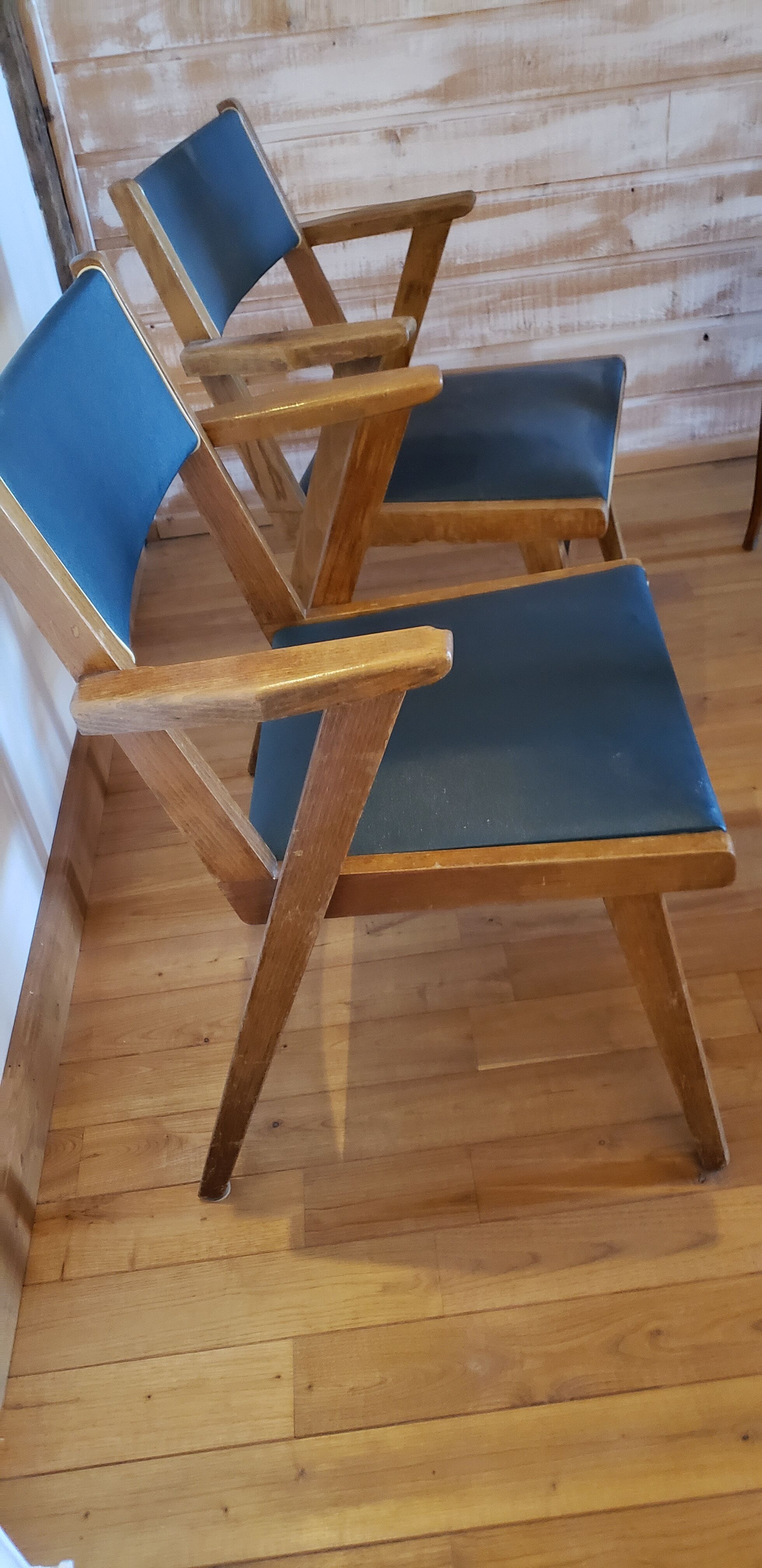Pair of bridge armchairs
