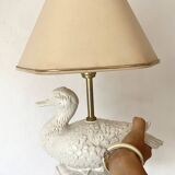 Vintage ceramic duck lamp