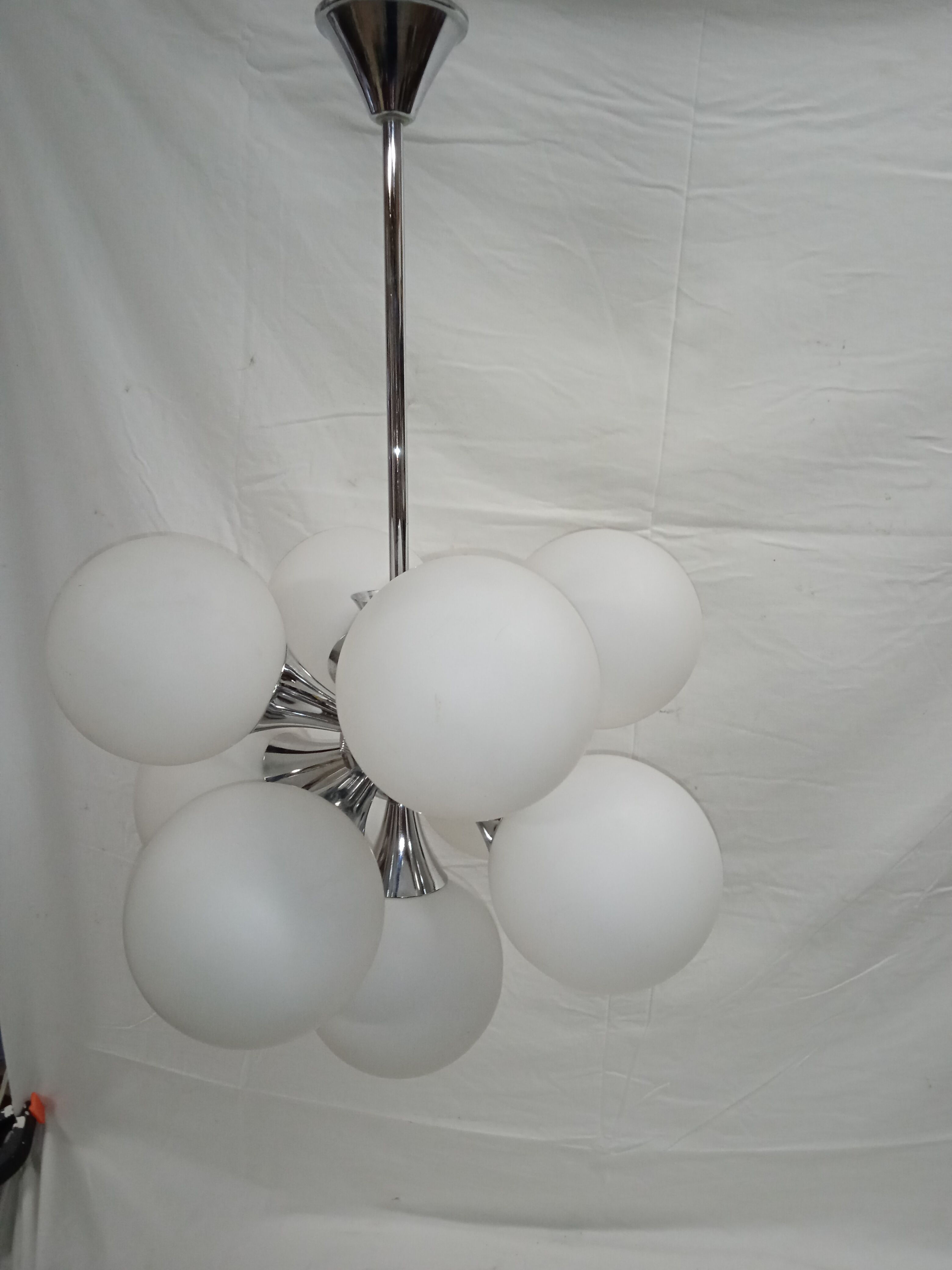 Lamp Sputnik chrome metal