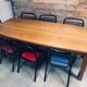 Table to eat solid blond oak oblong shape