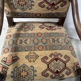 Set of four Louis XIII style high-back armchairs, 20th century.