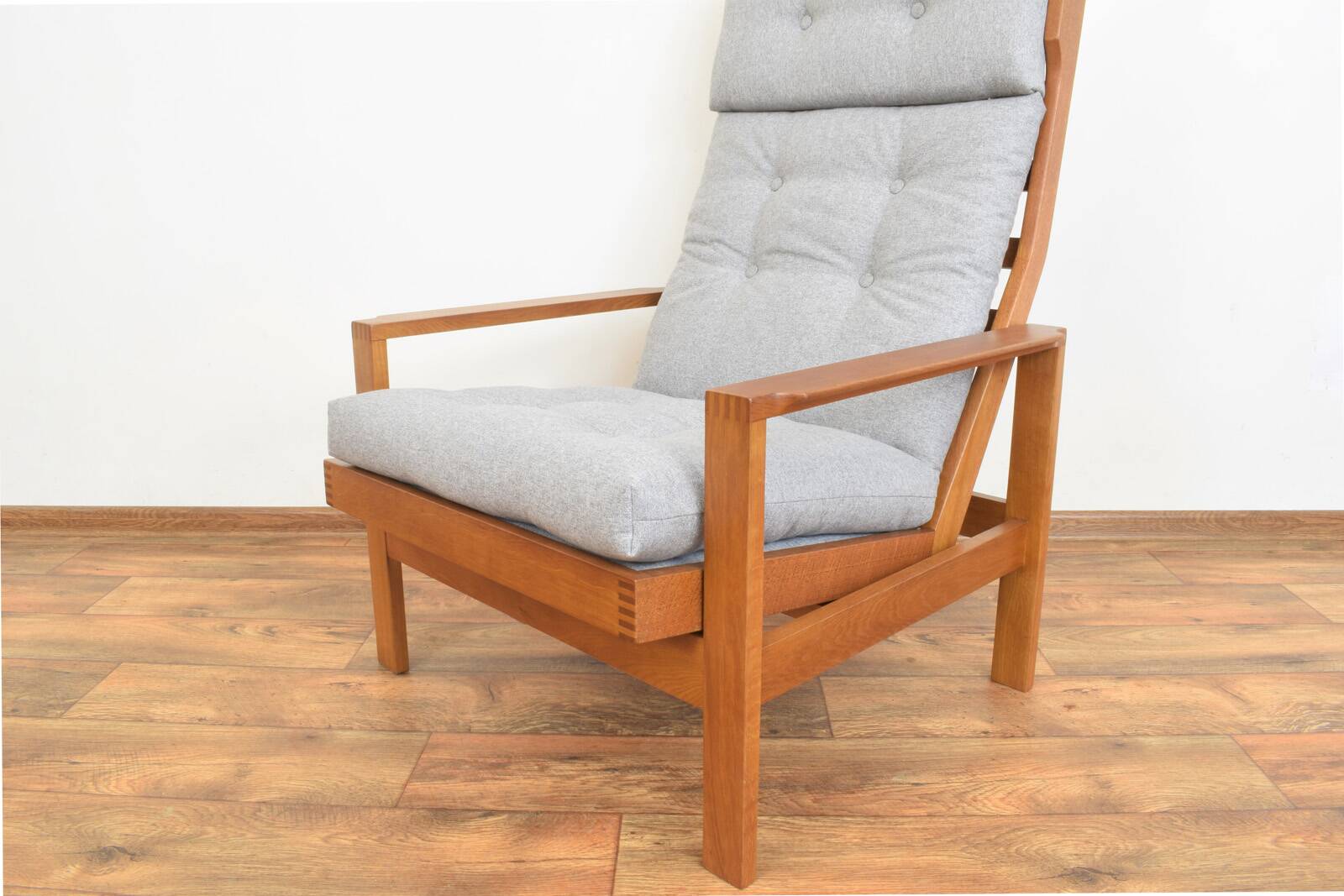Mid-Century Danish Oak Armchair by Leif Alring for Madsen & Schubell, 1960s