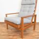 Mid-Century Danish Oak Armchair by Leif Alring for Madsen & Schubell, 1960s