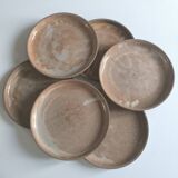 Set of 6 Marais stoneware plates