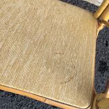 Vintage rattan wall shelf