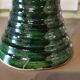 Large green ceramic candle holder Morocco