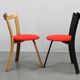 4 chaises en bois, années 1970
