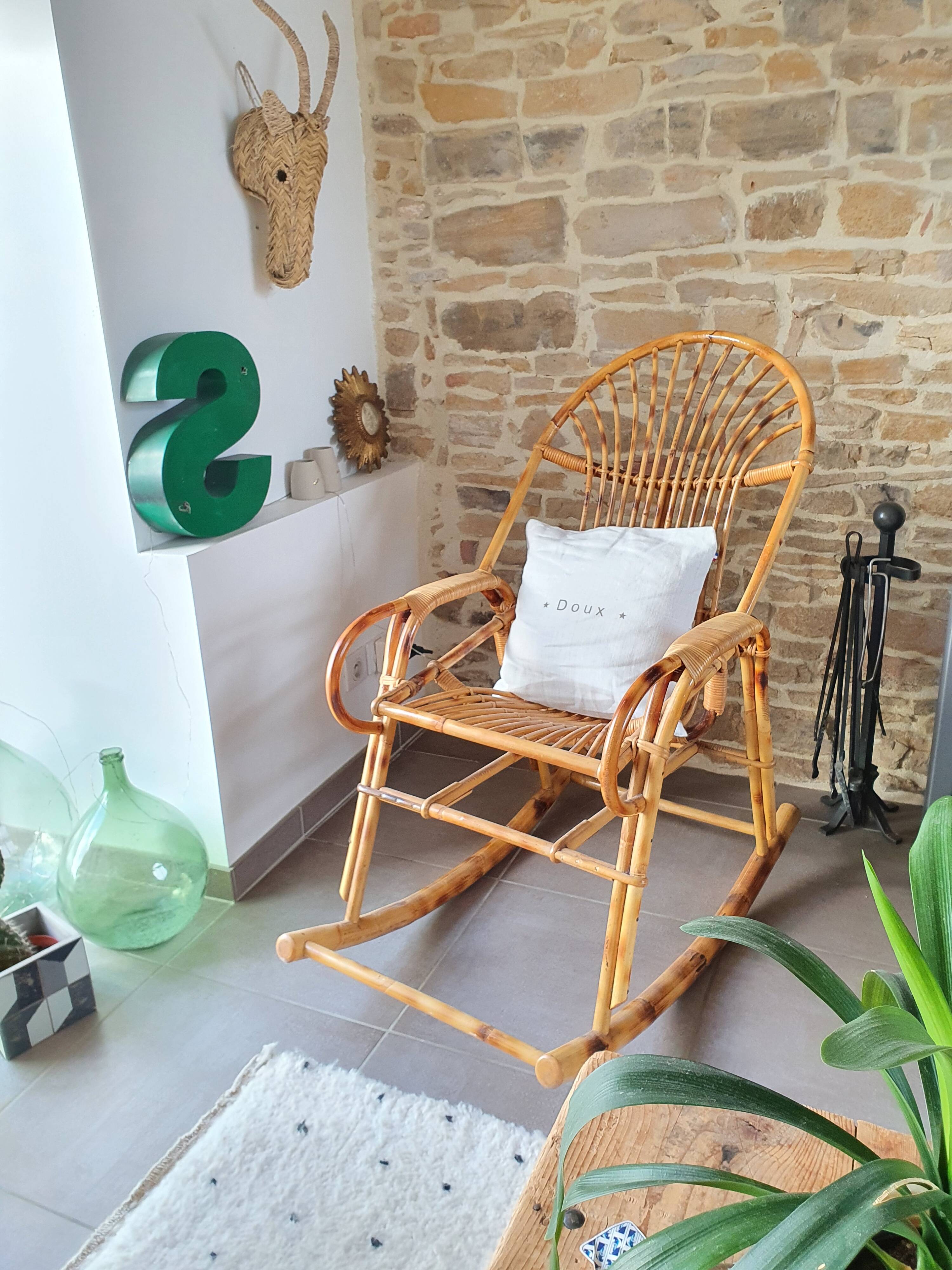 Rattan rocking chair