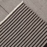 8x10 Contemporary Gray Black Vintage Kilim Rug, 225x325Cm