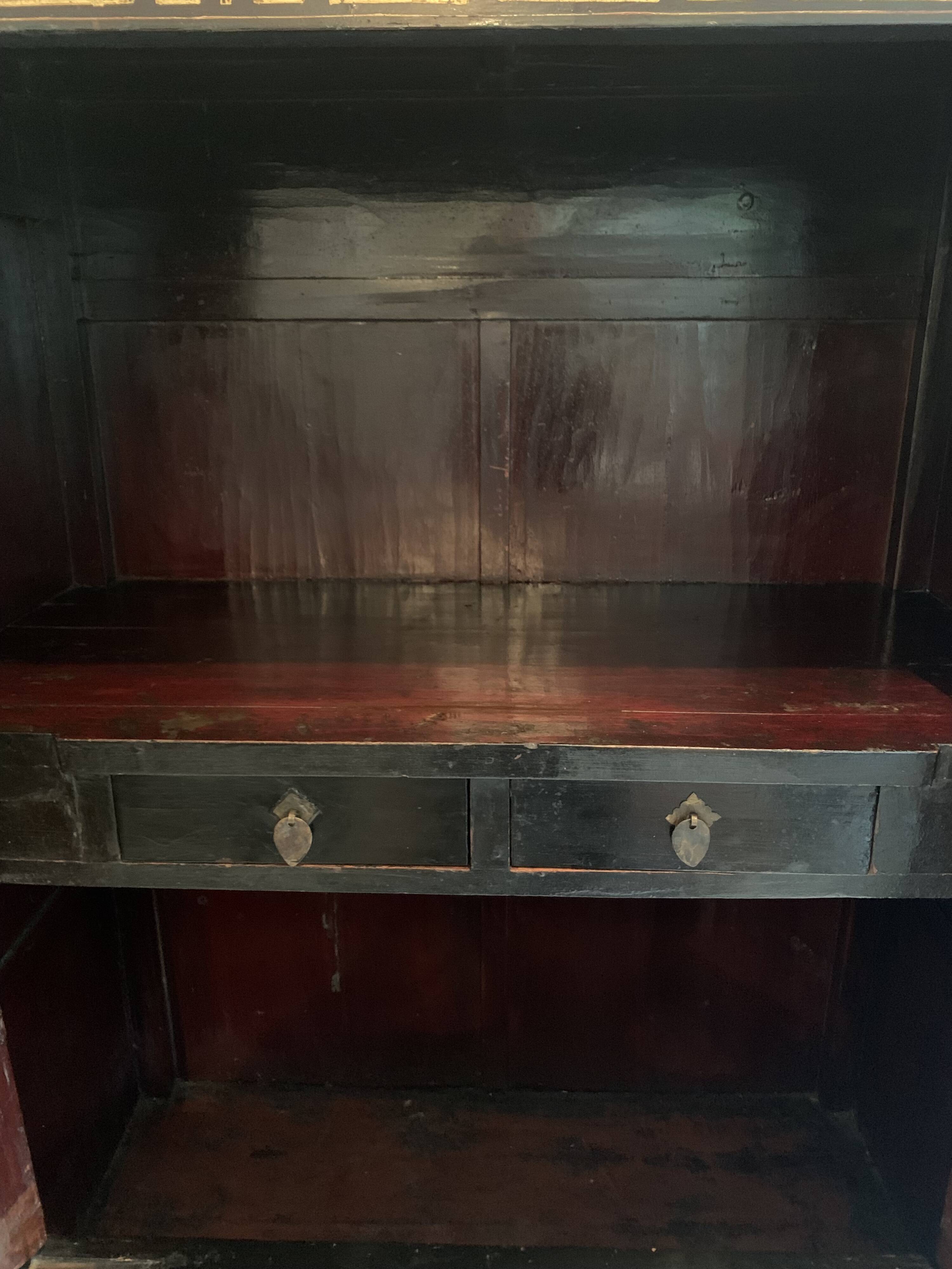 Chinese lacquered cabinet