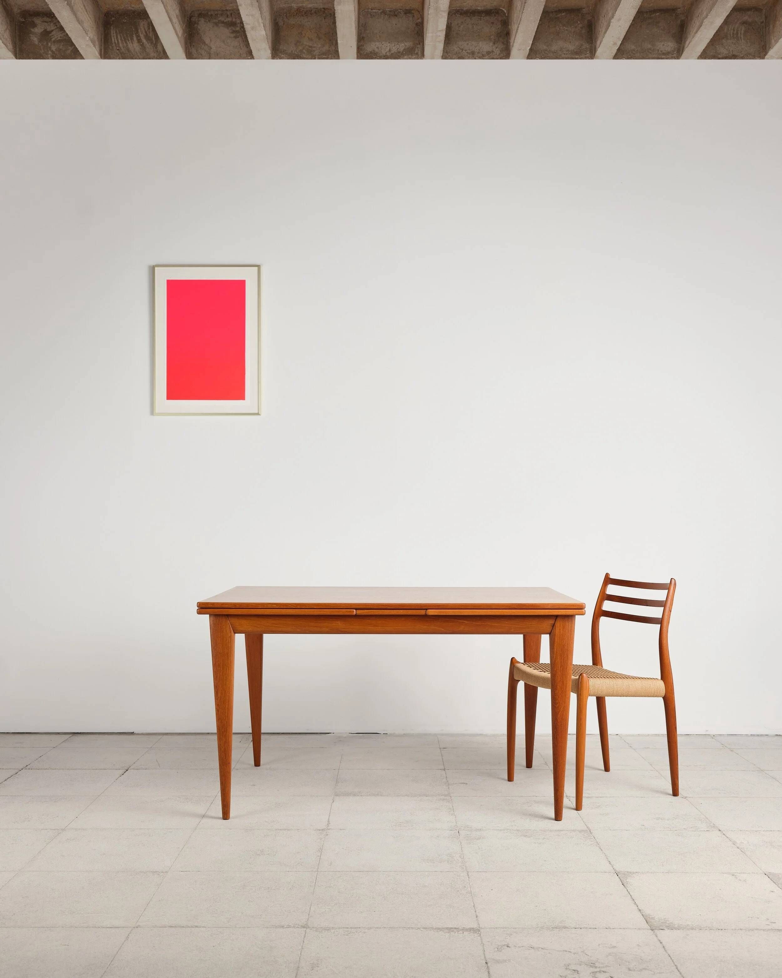 Extendable table model 12 in teak by Niels O. Møller, Denmark, 1960s