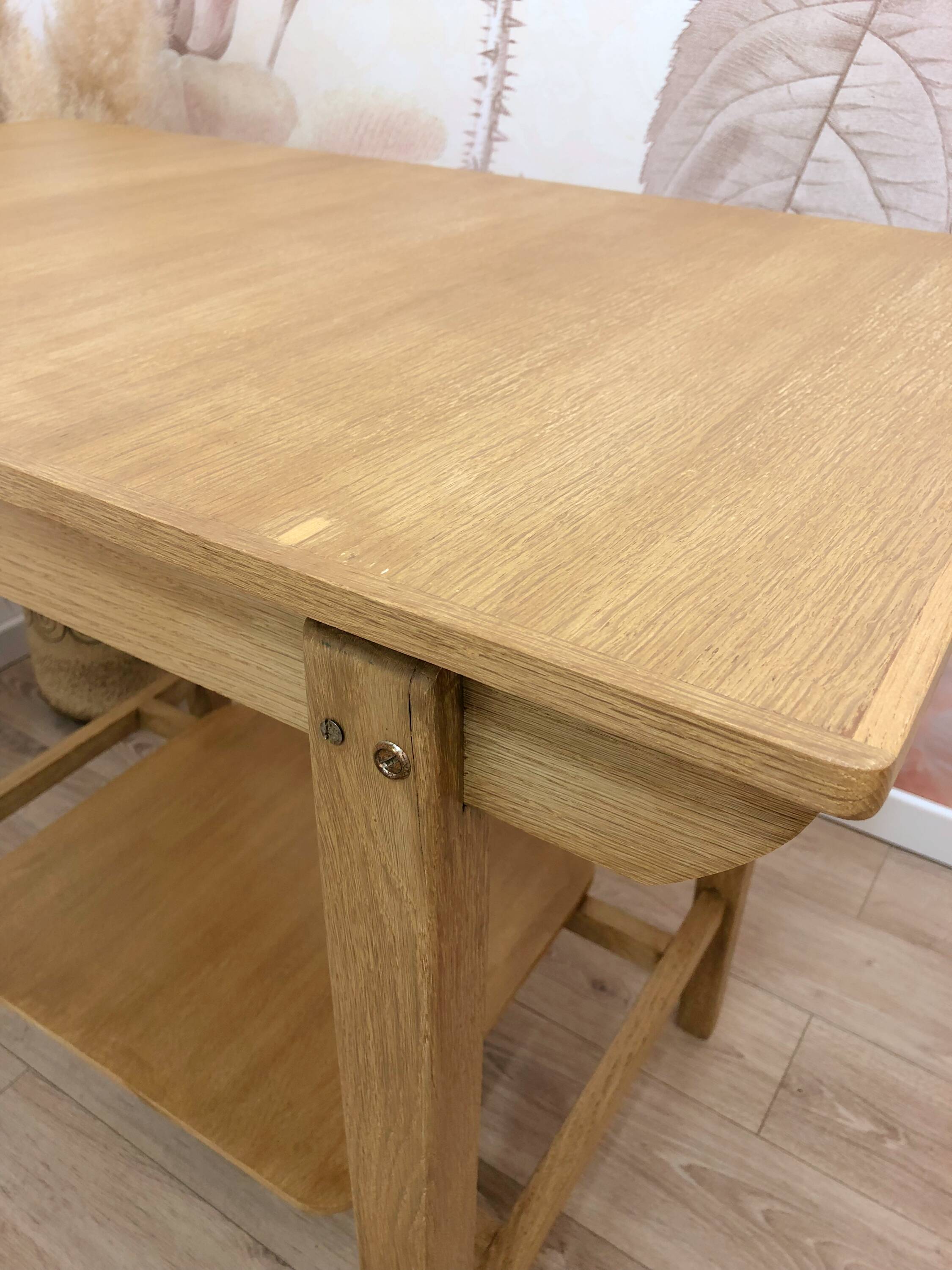 1960s desk, made of solid oak