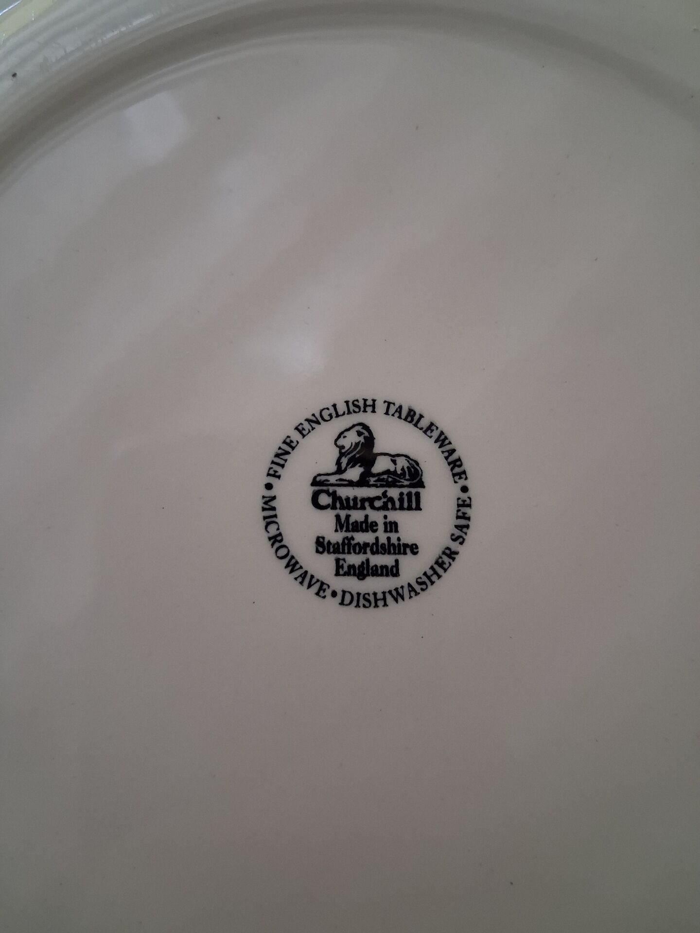 Flat plates The Chartwell Collection Churchill England