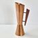 Vintage scandinavian vase denmark 1960 dahlmann in teak & hammered copper 60s