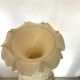 Column and vase lamp in alabaster with 20th century floral decoration