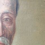 Portrait signed oil , date 19th ieme