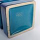 Cari Zalloni vase for Steuler, model 5101, Blue Space Age Ceramic