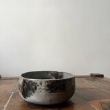 Large bowl in Loir stoneware, enamelled and signed by Chantal and Thierry Robert, 1960/1970
